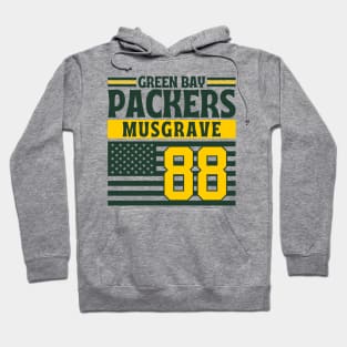 Green Bay Packers Musgrave 88 American Flag Football Hoodie